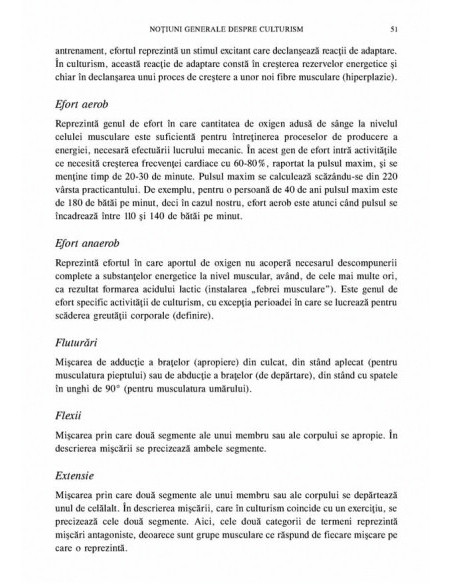 Culturism. Întreținere și competiție