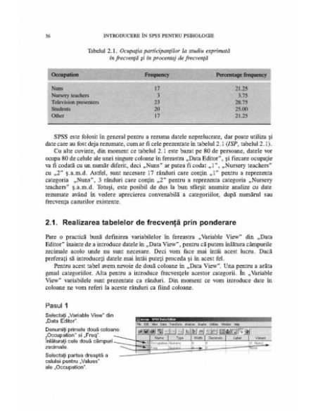 Introducere în SPSS pentru psihologie. Versiunile SPSS 10, 11, 12 si 13