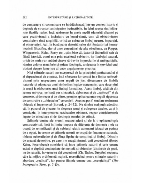 Interpretare și raționalitate