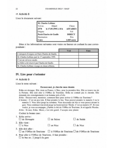 Examenele DELF/ DALF, nivelurile A şi B