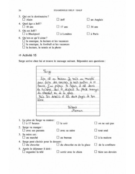 Examenele DELF/ DALF, nivelurile A şi B