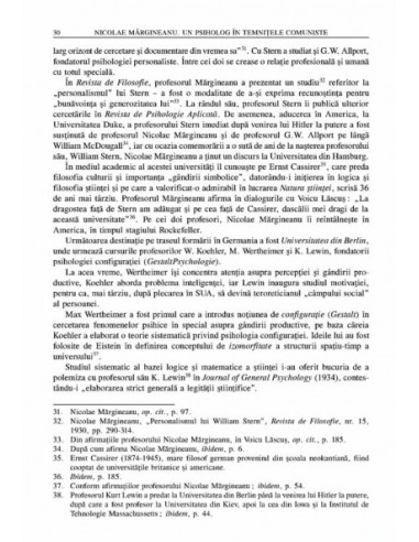 Nicolae Mărgineanu. Un psiholog în...