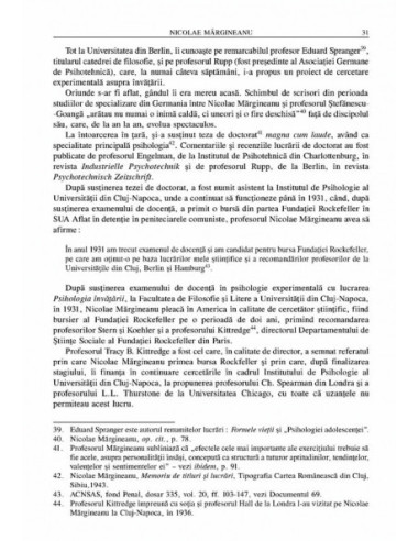 Nicolae Mărgineanu. Un psiholog în...