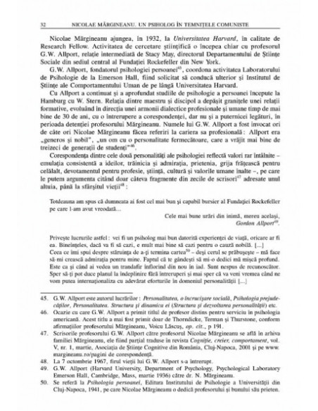 Nicolae Mărgineanu. Un psiholog în temnițele comuniste. Documente preluate din arhiva CNSAS