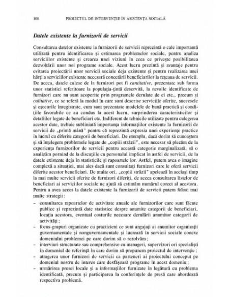 Proiectul de intervenție în asistența socială. De la propunerea de finanțare la proiectele individualizate de intervenție