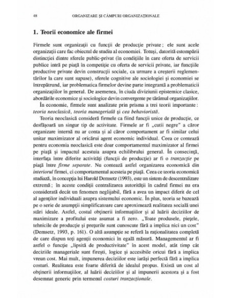 Organizare și cîmpuri organizaționale. O analiză instituțională