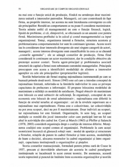 Organizare și cîmpuri organizaționale. O analiză instituțională