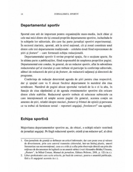 Jurnalismul sportiv. O introducere