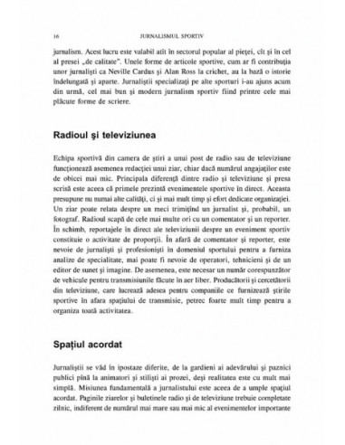 Jurnalismul sportiv. O introducere