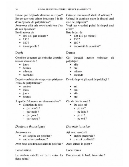Limba franceză pentru medici și asistente