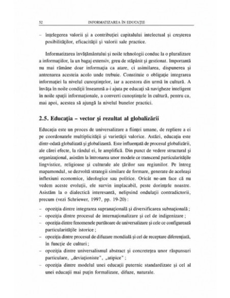 Informatizarea în educație. Aspecte ale virtualizării formării