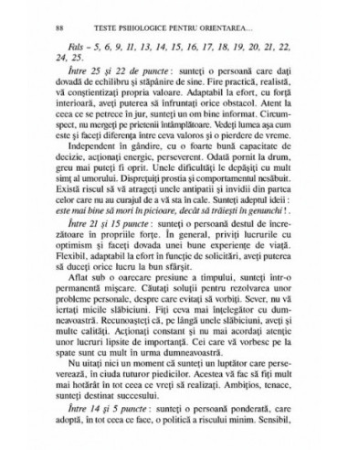 Teste psihologice pentru orientarea...