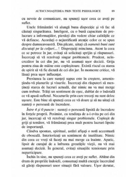Teste psihologice pentru orientarea în carieră şi autocunoaştere. Teste. Grile de corecţie. Evaluări