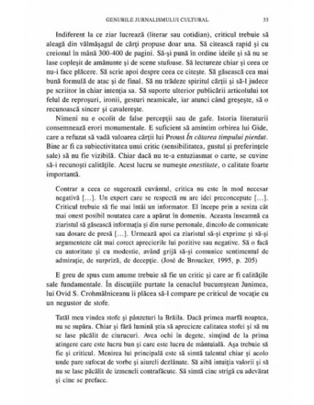 Jurnalismul cultural și de opinie