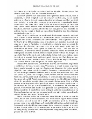 Între patrii. Mărturii despre...