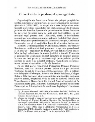 Din istoria feminismului românesc....