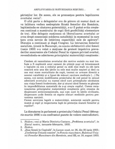 Din istoria feminismului românesc. Studiu și antologie de texte (1929-1948)