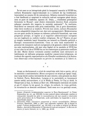 Tentaţia lui homo europaeus