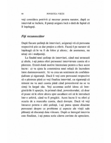 Povestea vieții. Interviul Povestea vieții. Interviul