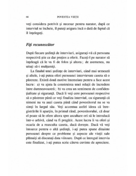 Povestea vieții. Interviul