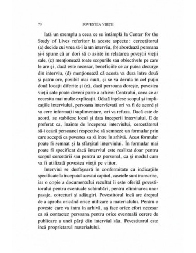 Povestea vieții. Interviul Povestea vieții. Interviul