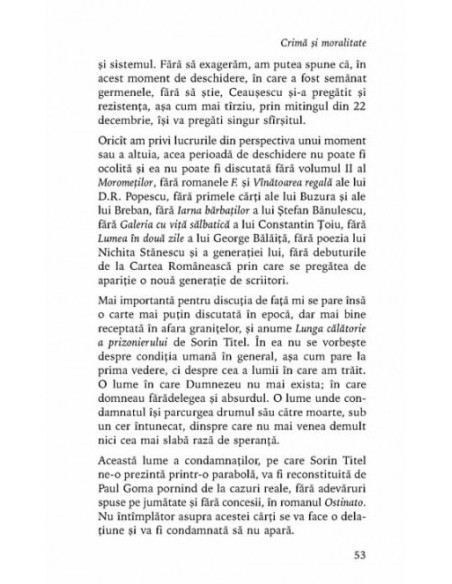 Crimă şi moralitate. Eseuri şi publicistică