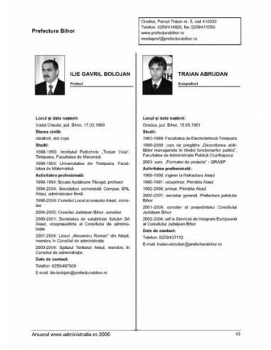 Anuarul www.administrație.ro/ 2006