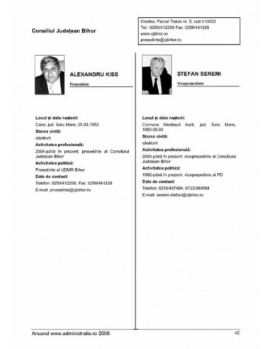 Anuarul www.administrație.ro/ 2006