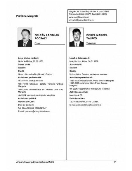 Anuarul www.administrație.ro/ 2006