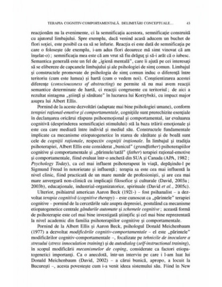 Tratat de psihoterapii cognitive şi comportamentale
