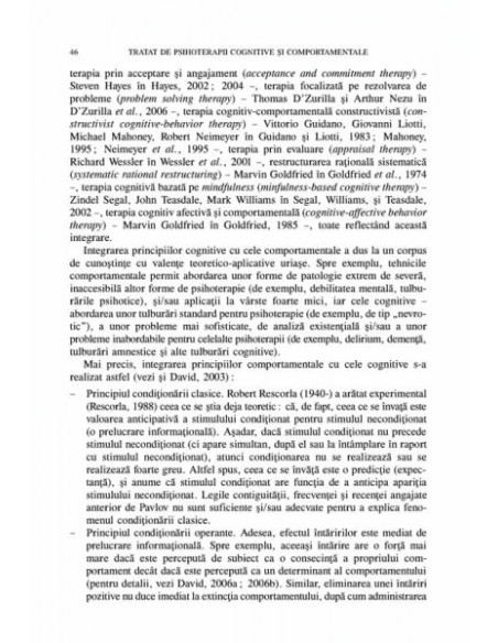 Tratat de psihoterapii cognitive şi comportamentale