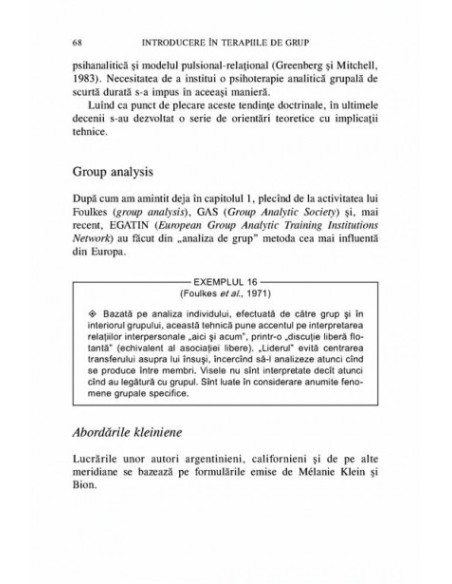 Introducere în terapiile de grup. Teorii, tehnici, programe