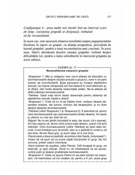 Terapii scurte de grup. Comportamente și ilustrări clinice
