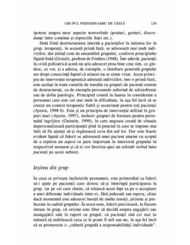 Terapii scurte de grup. Comportamente...