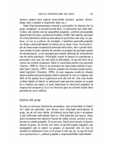 Terapii scurte de grup. Comportamente și ilustrări clinice