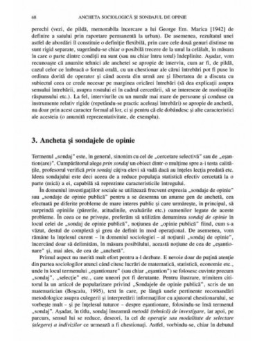 Ancheta sociologică și sondajul de...