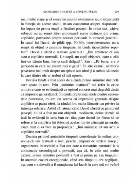 Cercetarea narativă. Citire, analiza și interpretare