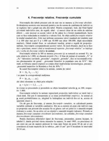 Metode statistice aplicate în...