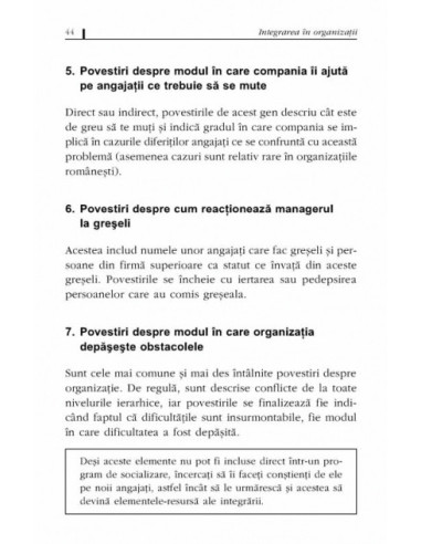 Integrarea în organizaţii. Paşi spre...
