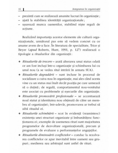 Integrarea în organizaţii. Paşi spre...