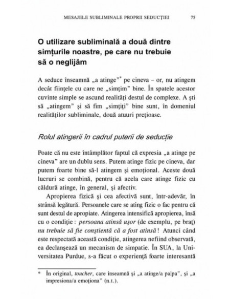 Limbajul trupului şi puterea de seducţie.