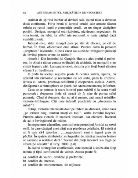 Antrenamentul abilităţilor de negociere