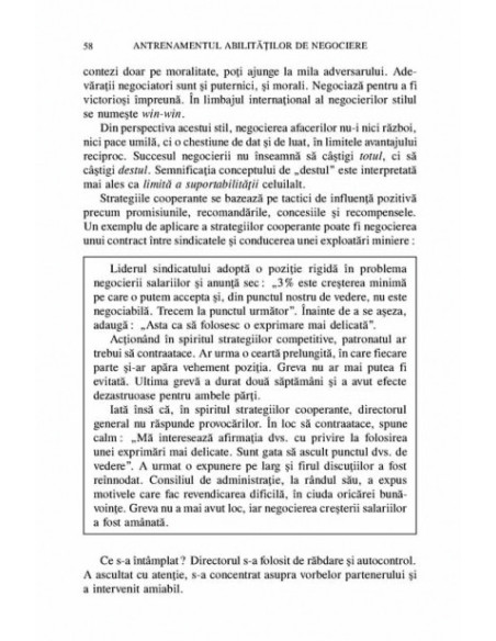 Antrenamentul abilităţilor de negociere