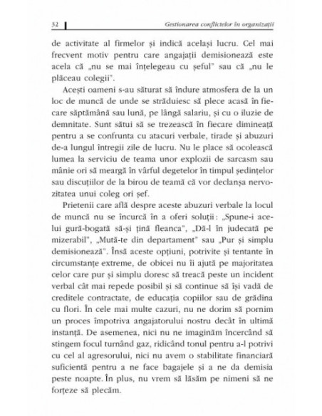 Gestionarea conflictelor în organizații. Tehnici de neutralizare a agresivității verbale