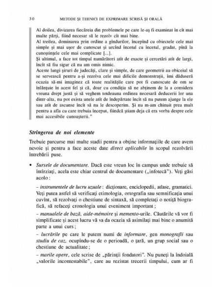 Metode și tehnici de exprimare scrisă și orală