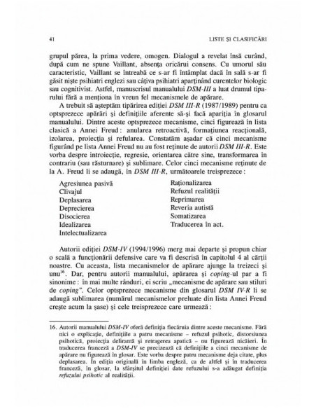 Mecanismele de apărare. Teorie și aspecte clinice
