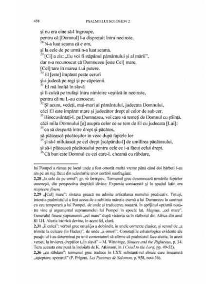 Septuaginta 4/ Tomul II. Iov • Înțelepciunea lui Solomon • Înțelepciunea lui Iisus Sirah • Psalmii lui Solomon