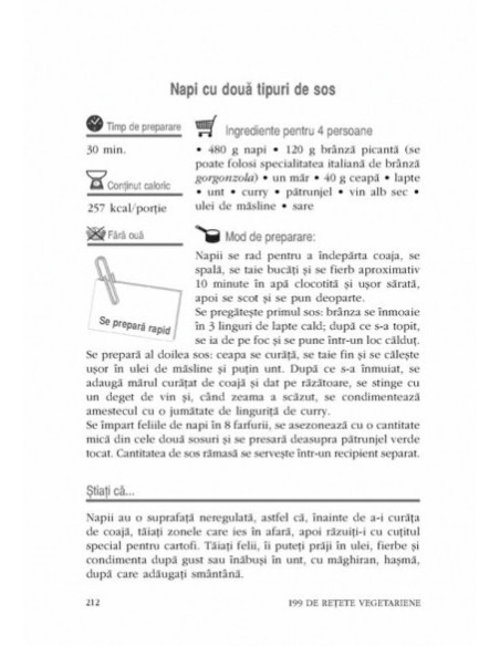 199 de rețete vegetariene