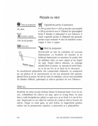 199 de rețete vegetariene