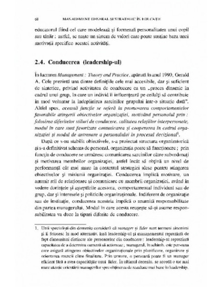 Management general și strategic în educație. Ghid practic